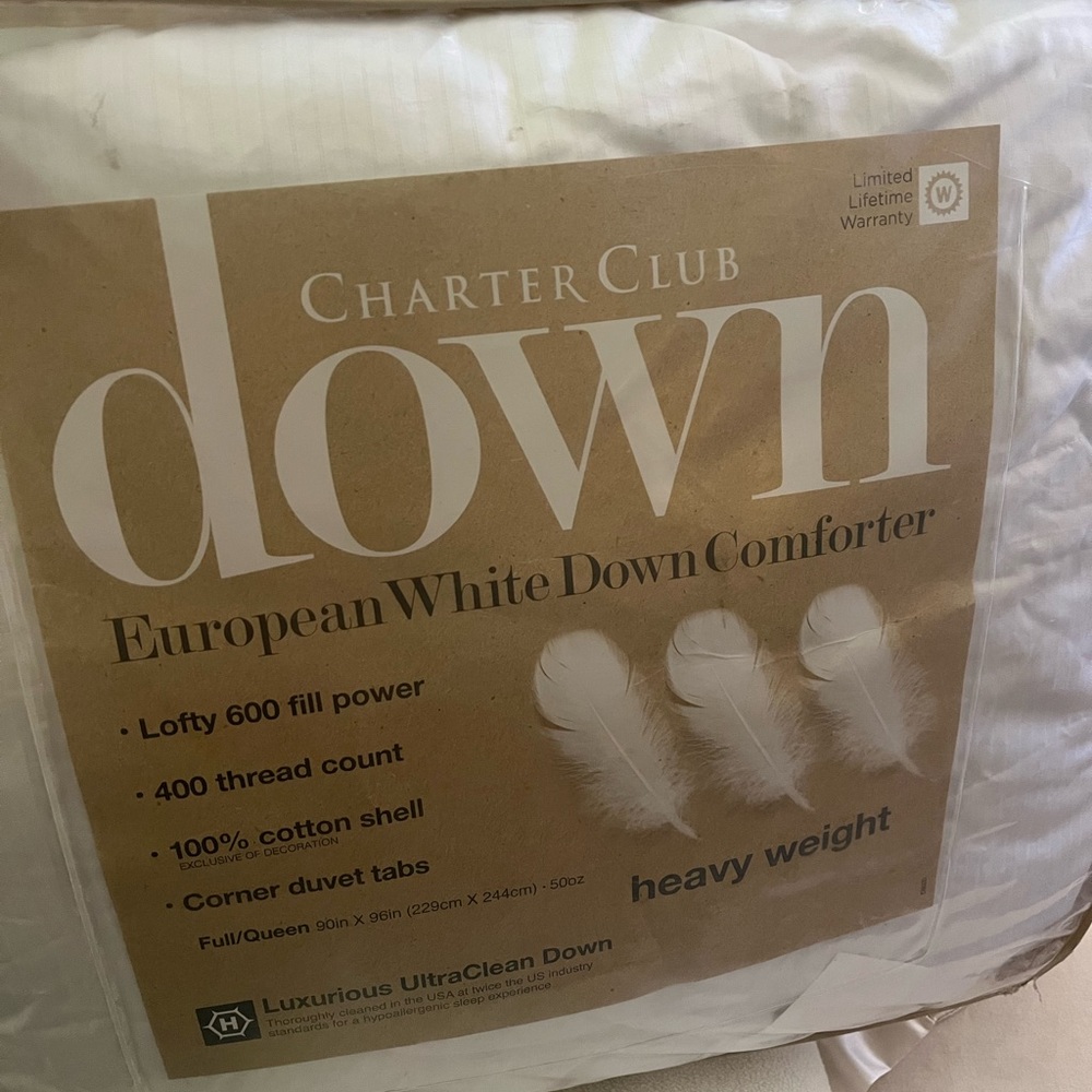 Charter Club down comforter size king